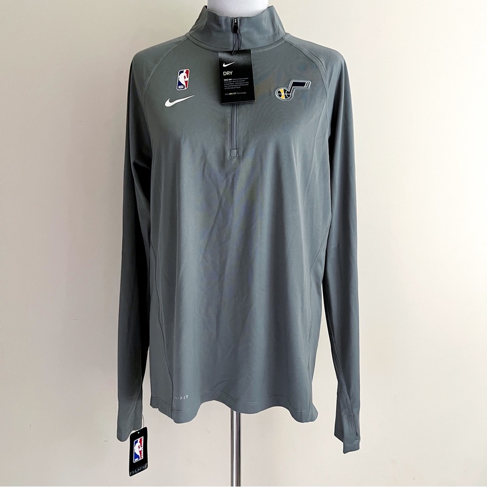 Nike Utah Jazz Long Sleeve Quarter Zip Womens Large Tall NBA Athletic Casual